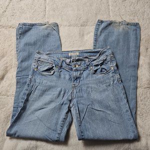 Bullhead Light Wash Slim Boot Cut Denim Blue Jeans 7S